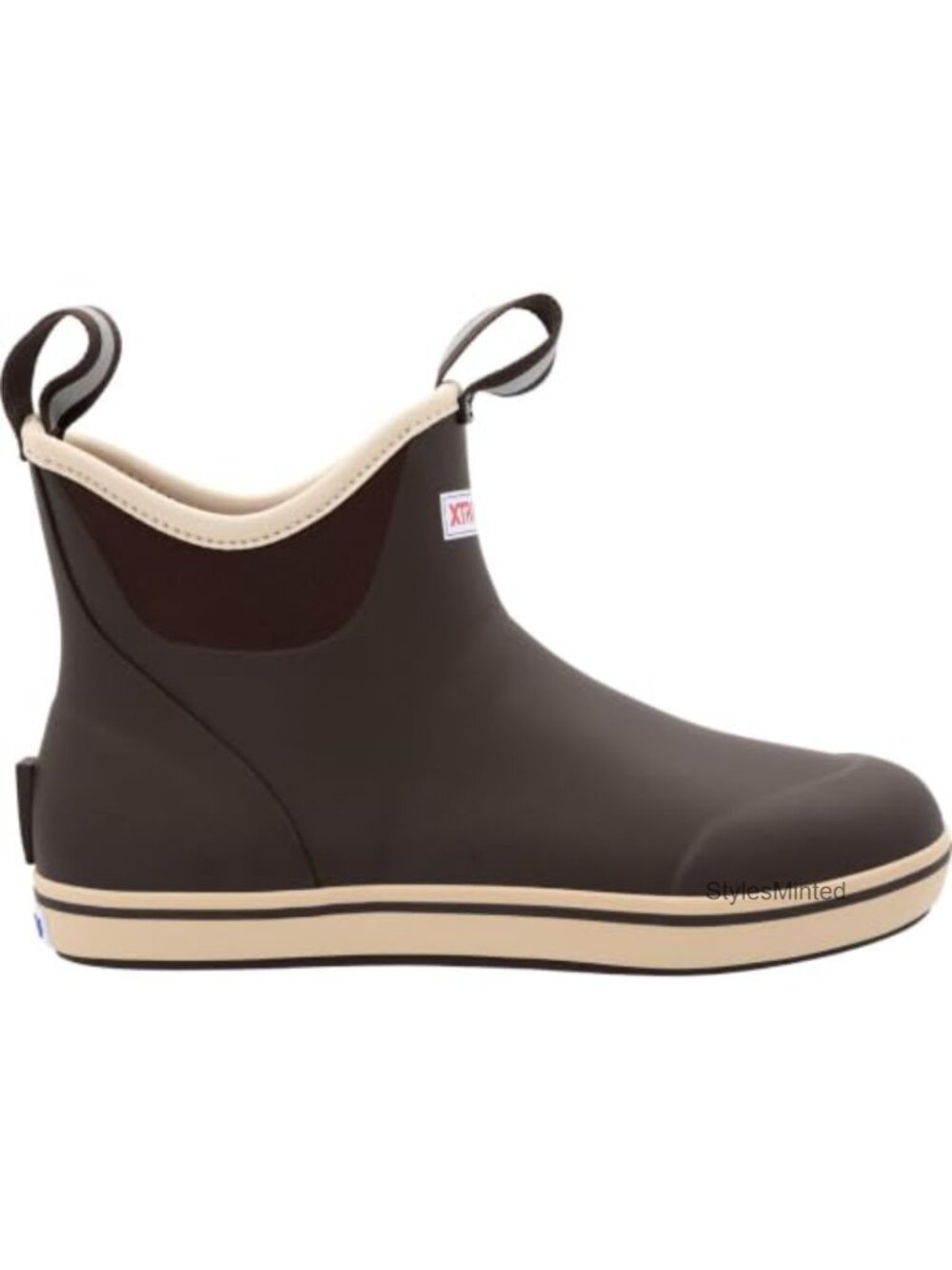 Men's Watertight Rubber Ankle Deck Boot Pull Tabs XPRESSCOOL Liner